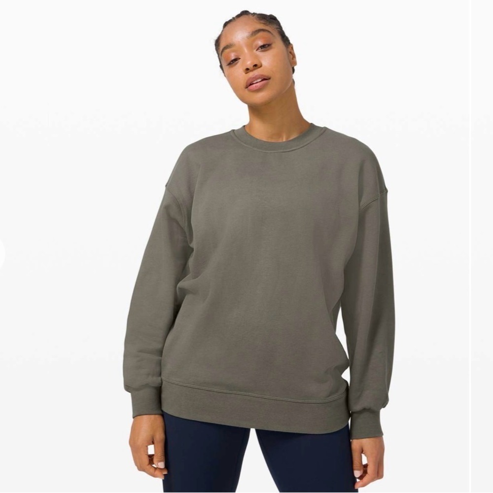 Lululemon Olive Green Crewneck Sweatshirt Size S